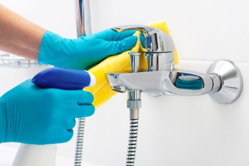Professional office cleaning supplies used in a Dulwich workplace