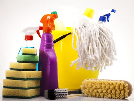 Sanitised desks and meeting room cleaned by office cleaners in Dulwich